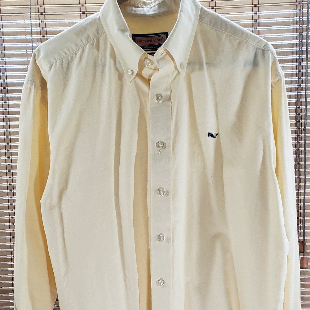 Vineyrd Vines Oxford Cloth l/s Yellow Button Down sz. L